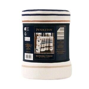 Pendleton Reversible Plush Throw - Savanna‎ Stripe, New